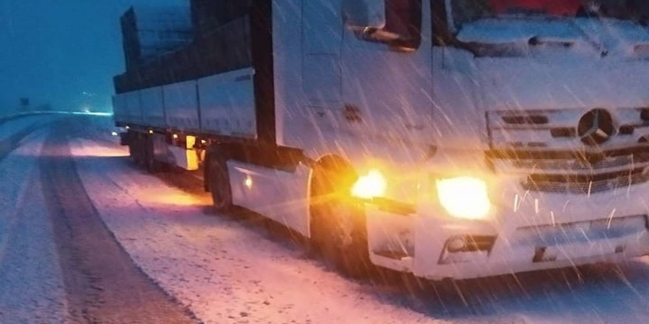 Mersin - Konya yolu TIR’ların geçişine kapatıldı