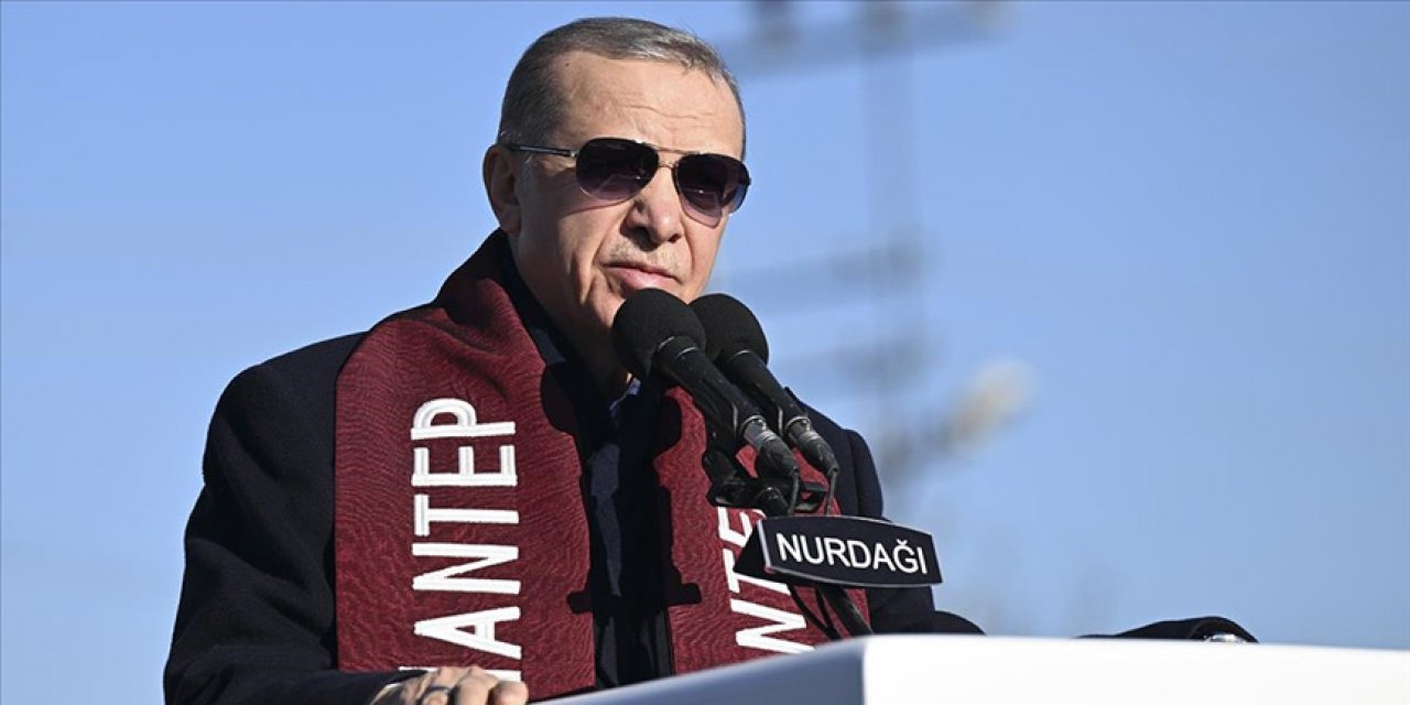 Cumhurbaşkanı Erdoğan, Gaziantep'te temel atma töreninde konuştu