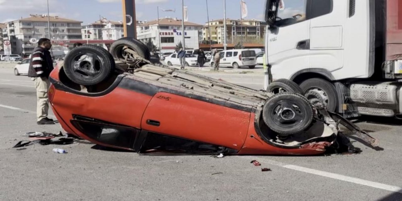 Takla atan otomobili görüp yardıma koşanlar şaştı kaldı!