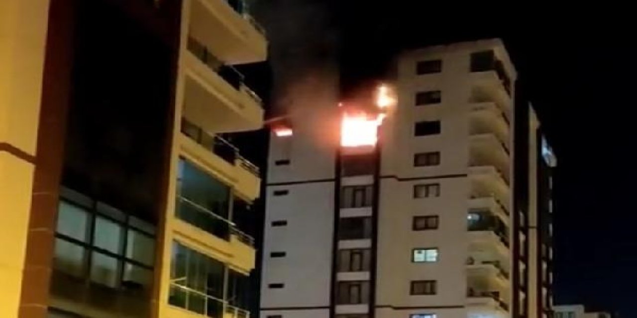 13 katlı binada yangın