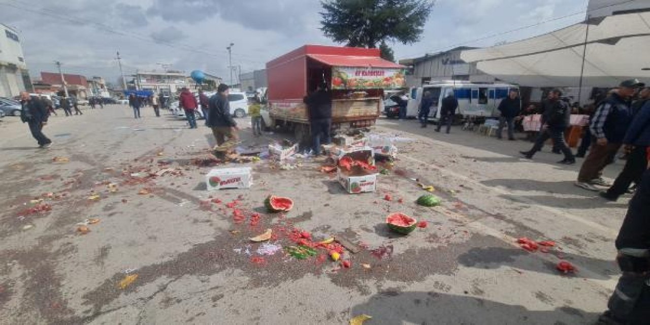 Seyyar satıcıların yer kavgasında ortalık savaş alanına döndü