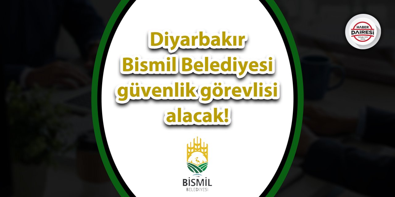 Diyarbakır Bismil Belediyesi personel alımı 2023