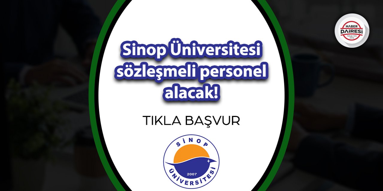 Sinop Üniversitesi personel alımı 2023