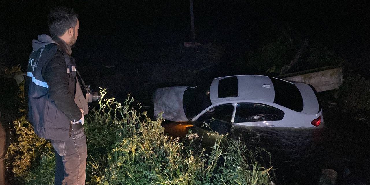 Sulama kanalına uçan otomobilin sürücüsü öldü