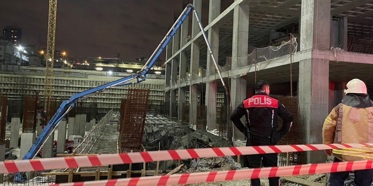 İnşaatta beton dökümü sırasında çökme: 5 işçi göçük altında kaldı