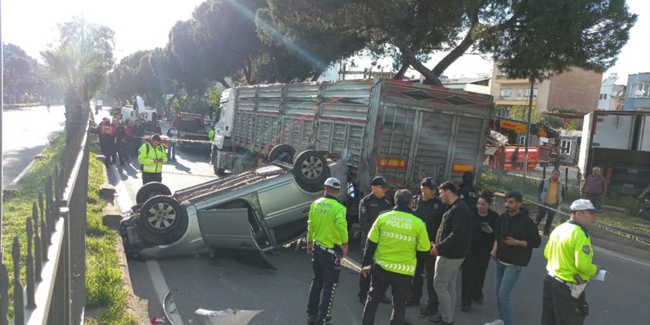 Otomobili devrilen  İlçe Emniyet Müdürü Taş, yaralandı