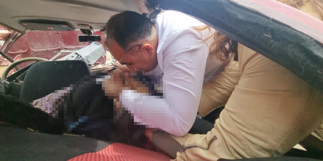 Yaralıları gören AK Parti adayı seçim çalışmasını durdurdu, yardıma koştu