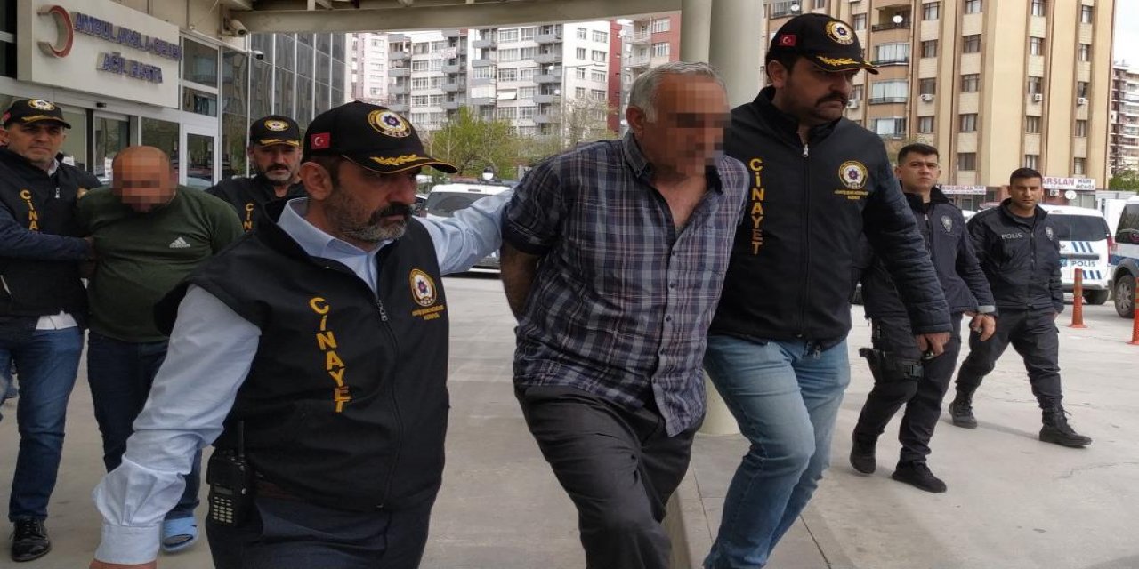 Konya’daki komşu cinayetinde zanlı baba ve oğlu tutuklandı