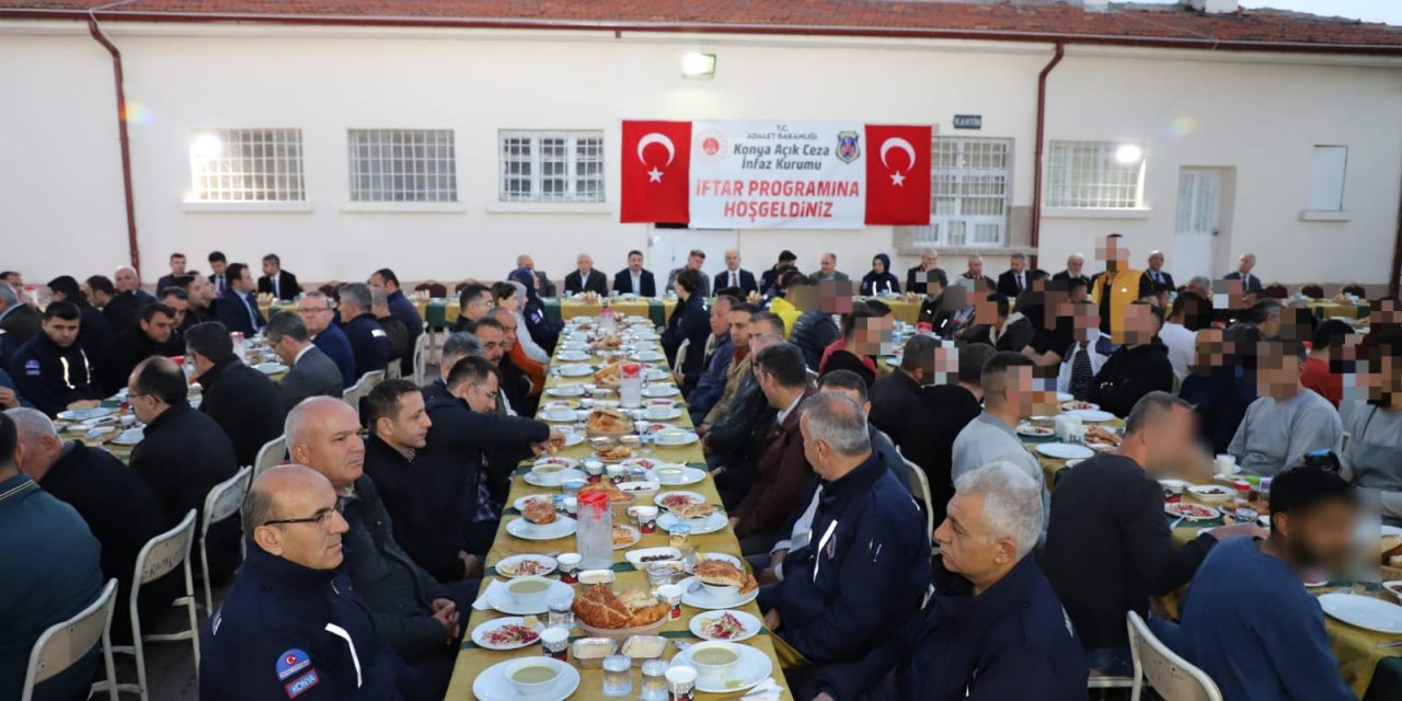 Konya Açık Ceza İnfaz Kurumunda iftar programı düzenlendi