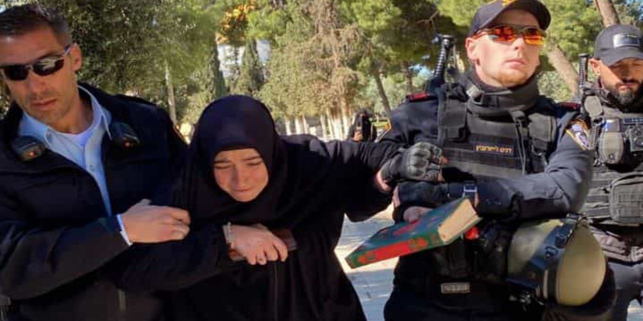 İşgalci İsrail Türk kadını gözaltına aldı