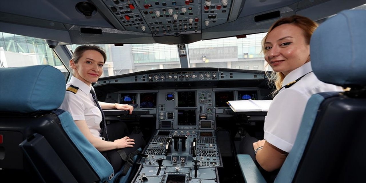 Zorluklara rağmen THY'nin kadın pilotları görev başında