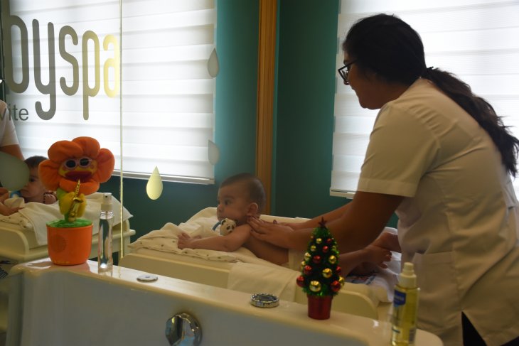 Konya’da bebekler için SPA merkezi açıldı