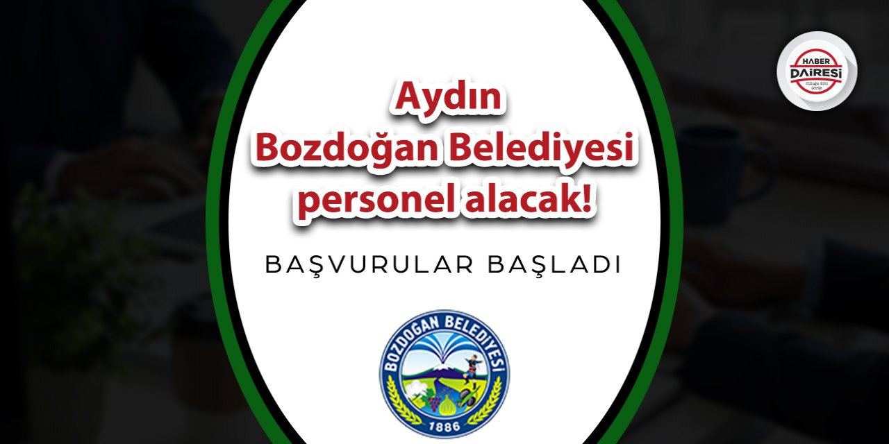 Aydın Bozdoğan Belediyesi personel alımı 2023