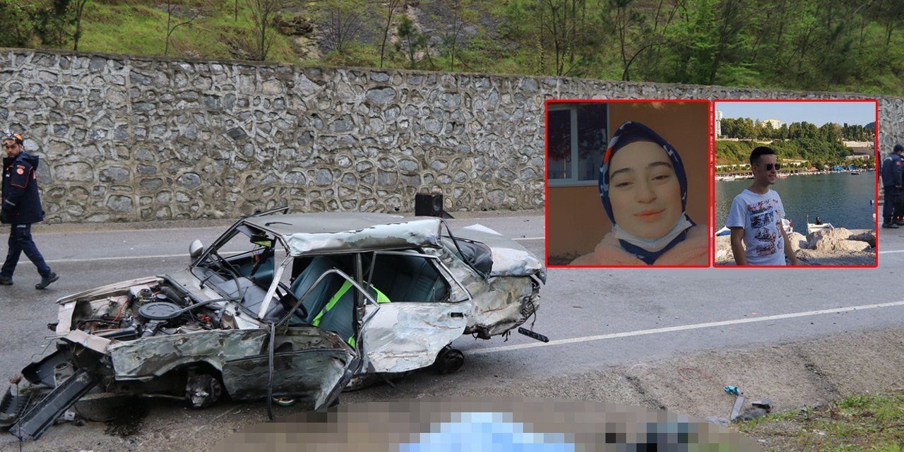 İstinat duvarına çarpan otomobil sulama kanalına devrildi: 3 ölü