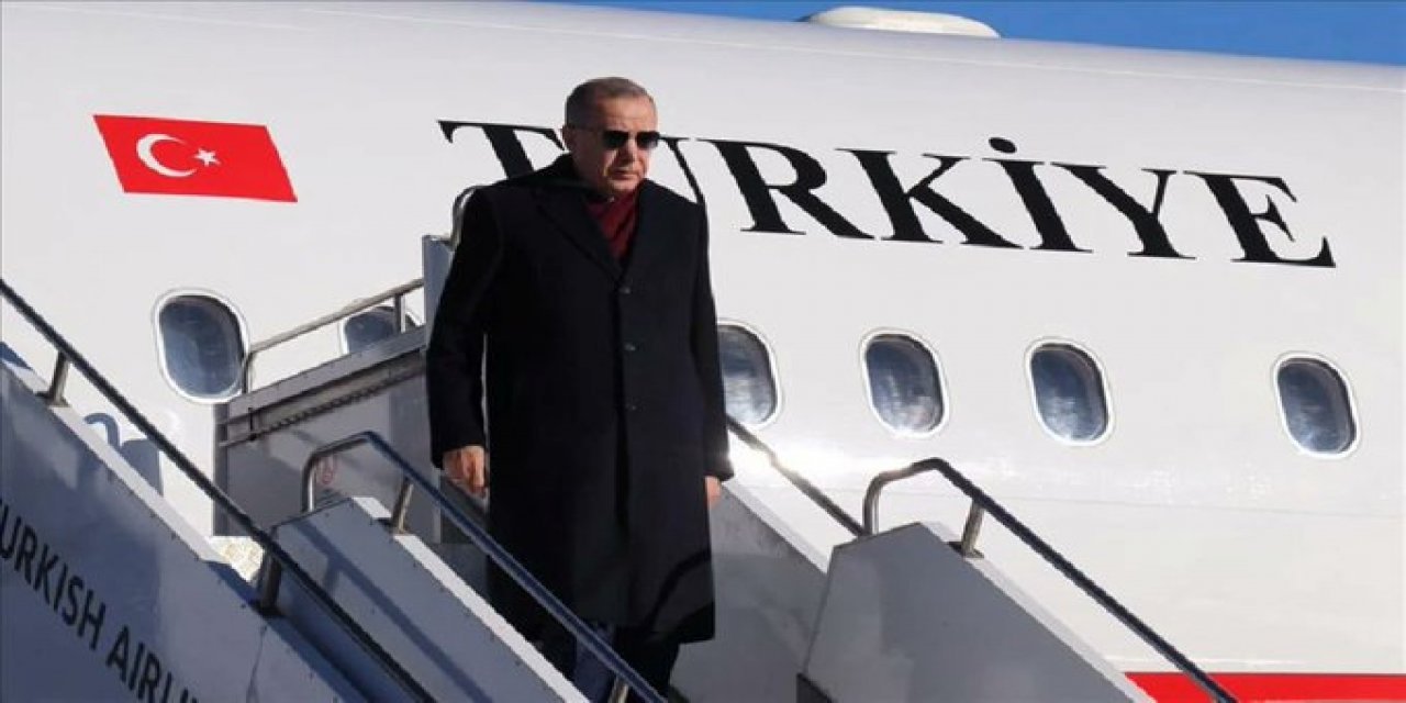 Cumhurbaşkanı Erdoğan’ı taşıyan uçak Konya’ya indi