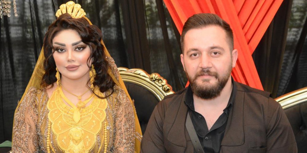 Aşiret düğününde gelin ve damada takılan takı dudak uçuklattı