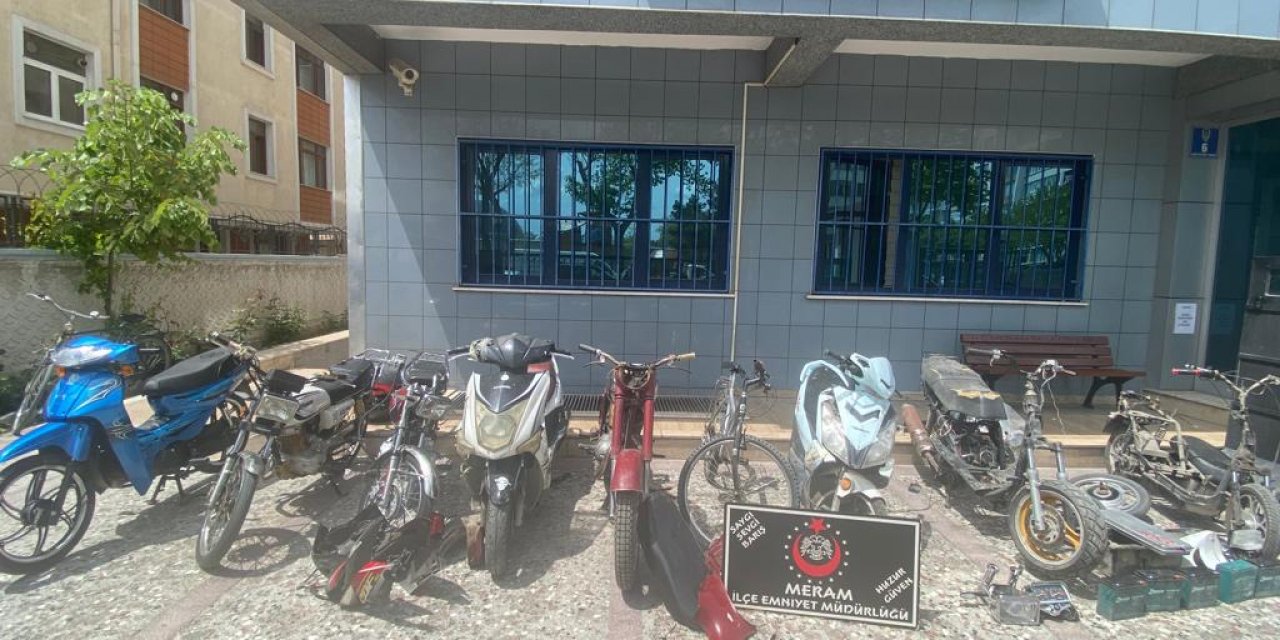 Konya’da motosiklet hırsızlarına operasyon: 9 gözaltı