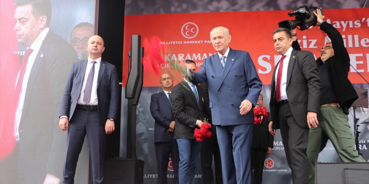 MHP Lideri Bahçeli Karaman'da Erdoğan’a destek istedi