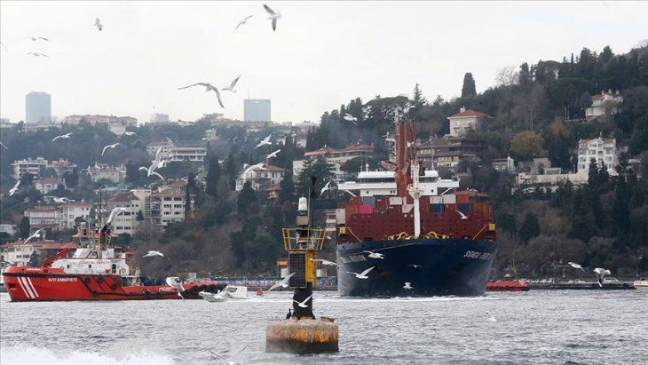 Yük gemisi İstanbul Boğazı'nda karaya oturdu