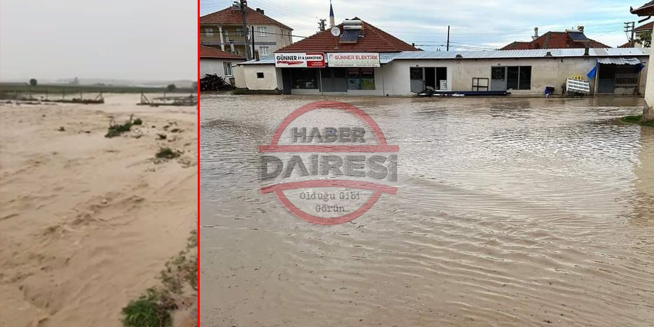 Konya’da sağanak sele neden oldu! Ev ve iş yerlerini su bastı