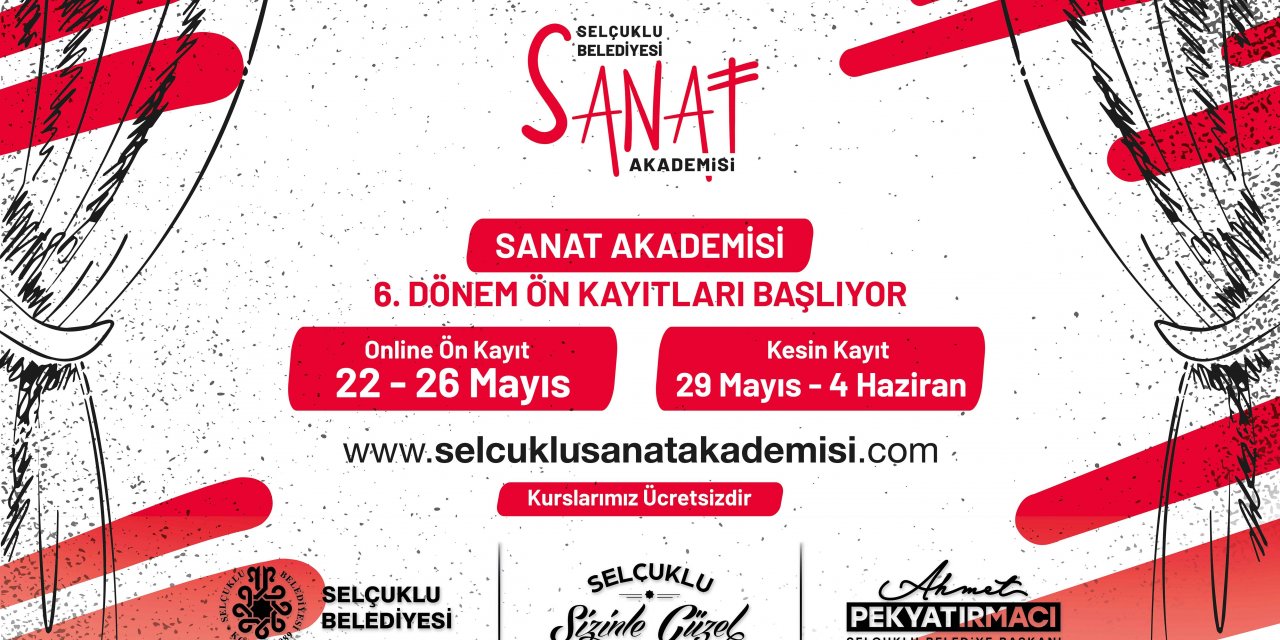 Selçuklu Sanat Akademisi’nde yeni dönem kayıtları başlıyor!