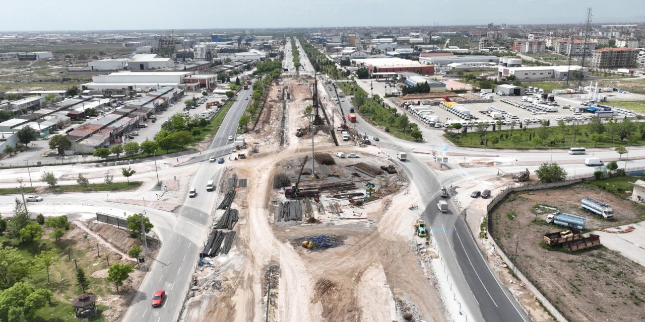 Konya trafiğini rahatlatacak 220 milyon liralık projede son durum