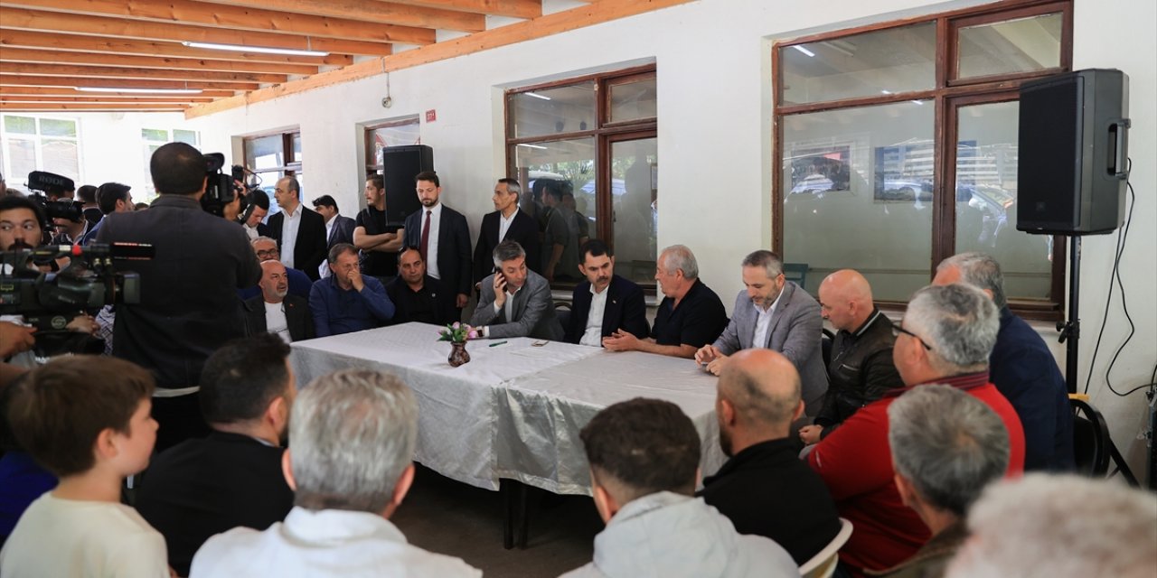 Bakan Murat Kurum Şile'de: Buraya hizmet getirmeyiz gibi tehditler savuşturmuşlar