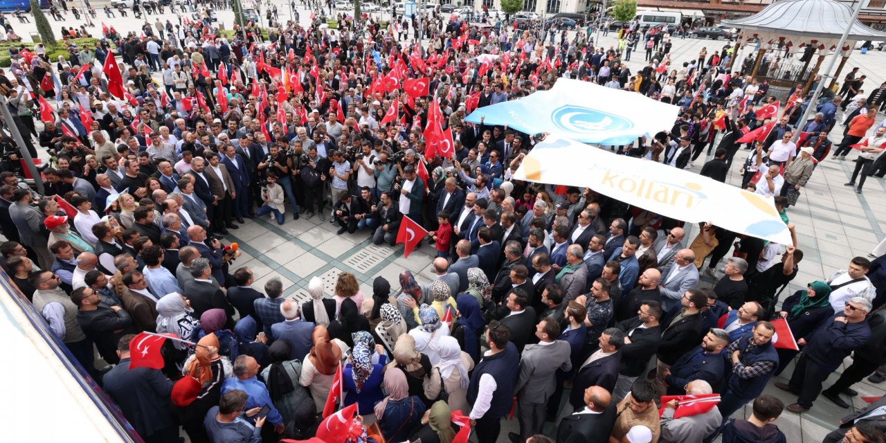 AK Parti Konya, seçim çalışmasını duayla bitirdi