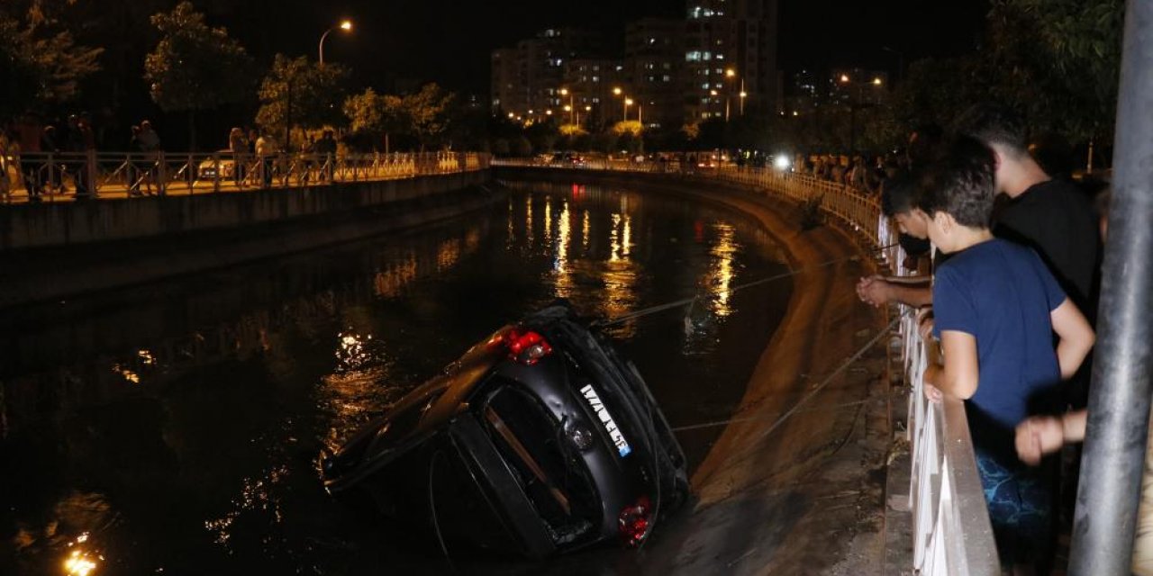 Otomobil sulama kanalına düştü: 1 ölü, 1 yaralı