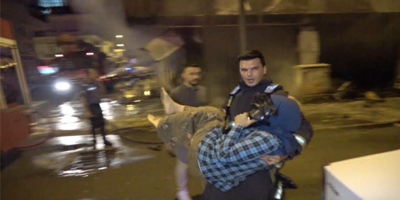 Yangında can pazarı! 5 katlı bina alevlere teslim oldu