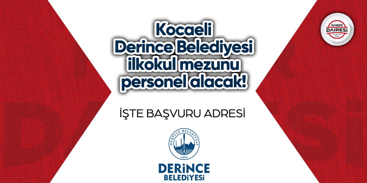 Kocaeli Derince Belediyesi personel alımı 2023