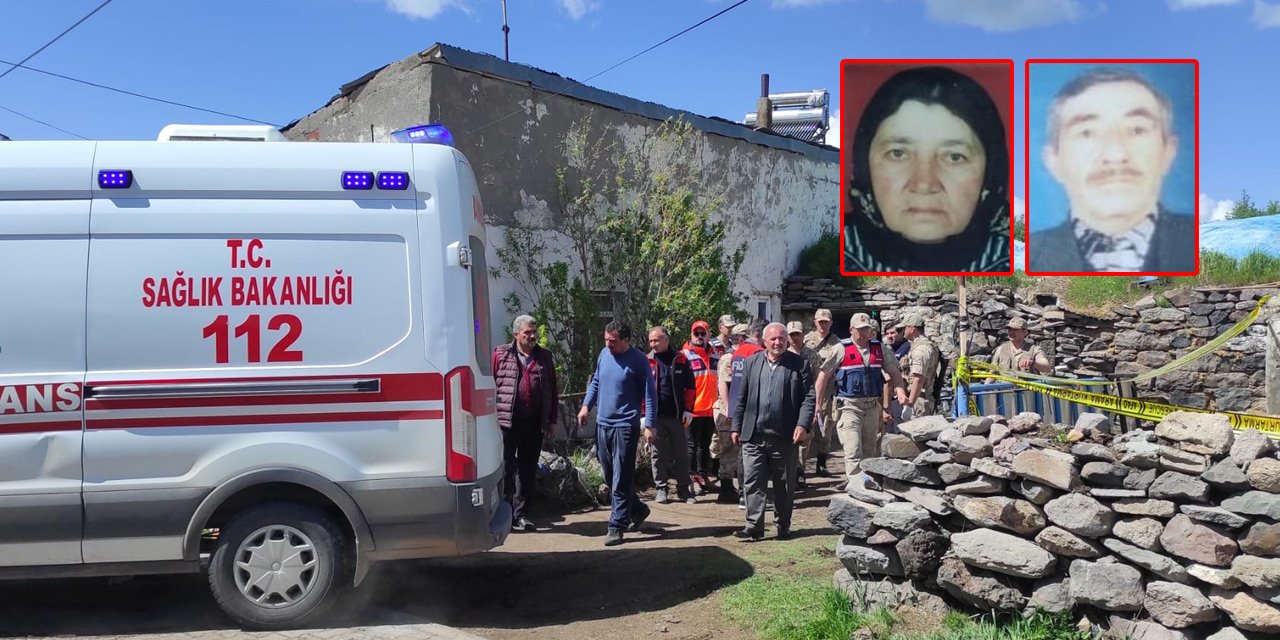 Hayvanları beslemek için ahıra giren yaşlı çiftin cansız bedenleri çıktı