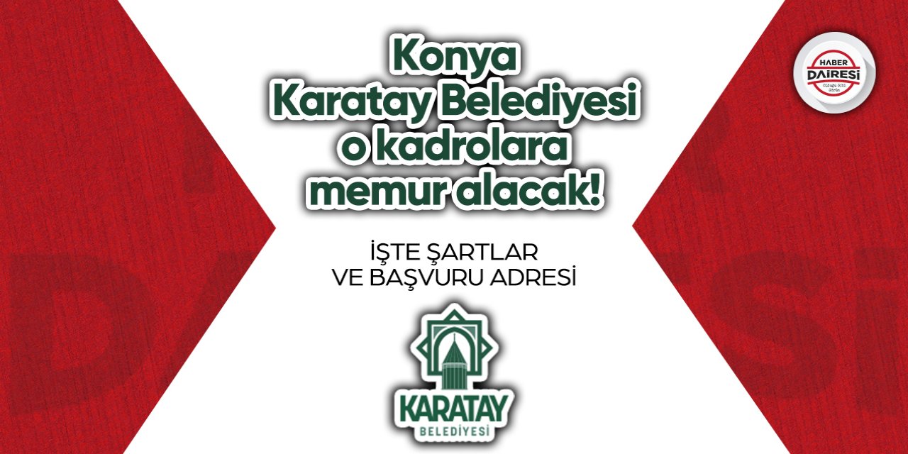 Konya Karatay Belediyesi memur alımı 2023