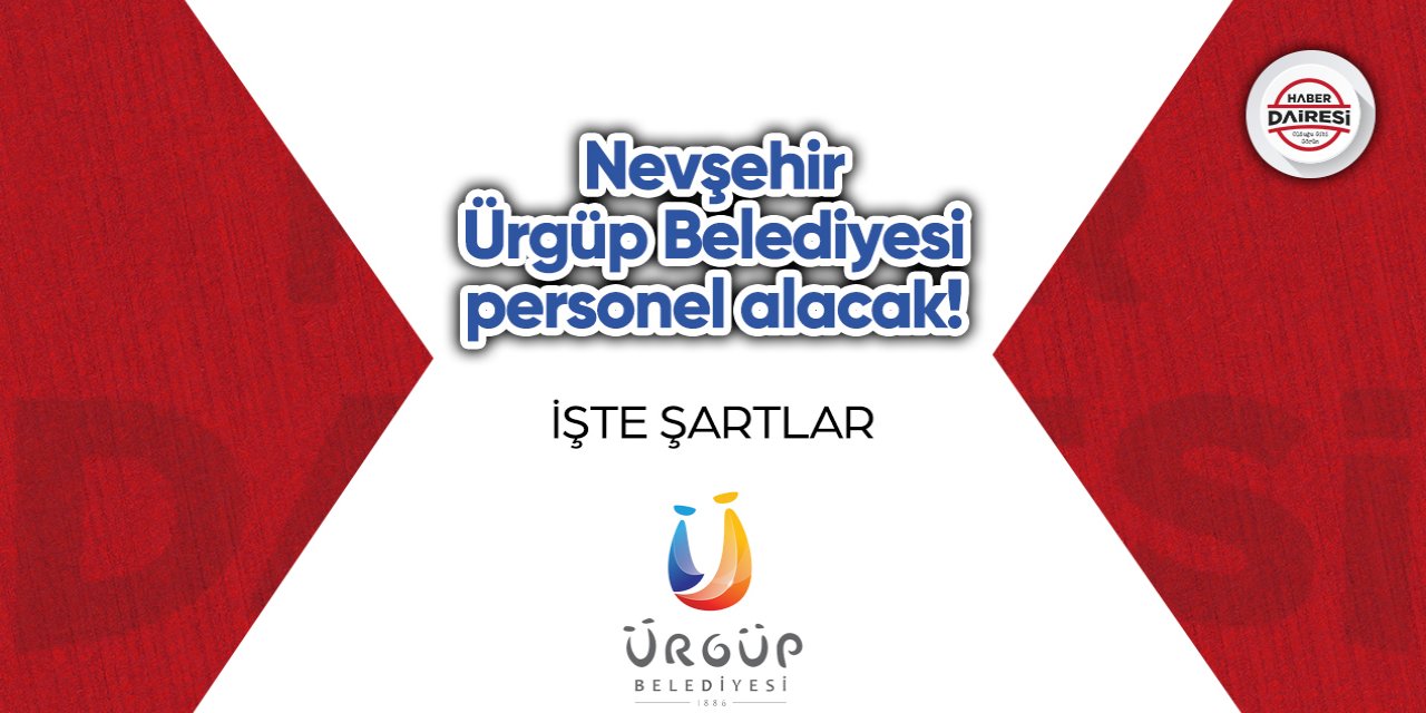 Nevşehir Ürgüp Belediyesi personel alımı 2023