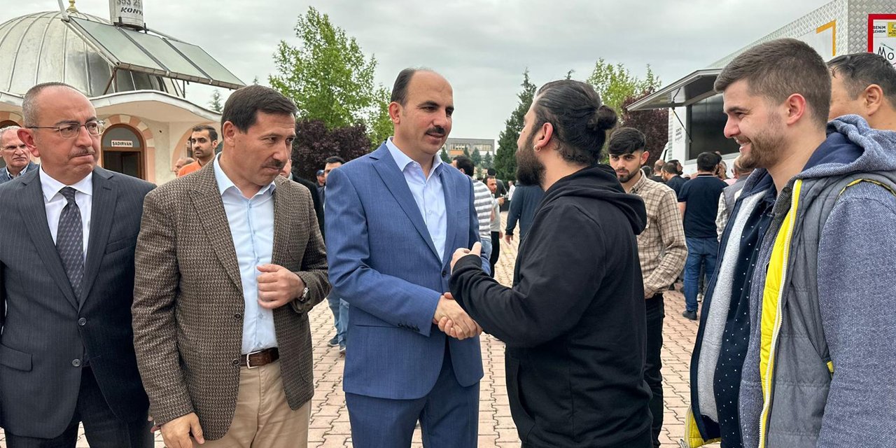Konya’da 3 başkan esnaf ve vatandaşlarla bir araya geldi