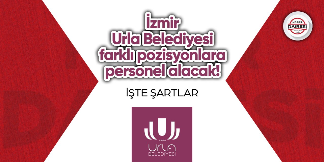 İzmir Urla Belediyesi personel alımı 2023