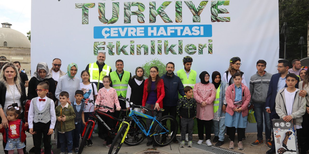 Konya Büyükşehir, çevre haftası ve dünya bisiklet günü etkinliği düzenledi