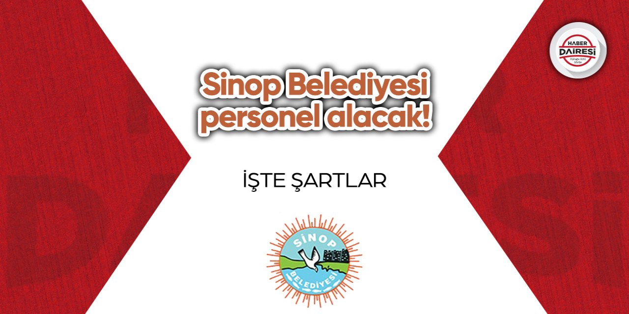 Sinop Belediyesi personel alımı 2023