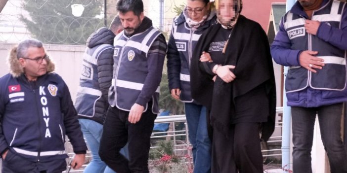 Kocasının birlikte yaşadığı kadını öldüren kadın Konya’ya getirildi