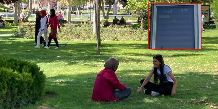 Sıcaklık 43 dereceye kadar çıktı, Konyalılar parklarda serinledi