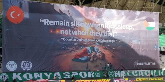 Konyaspor Filistinli kardeşlerini unutmadı