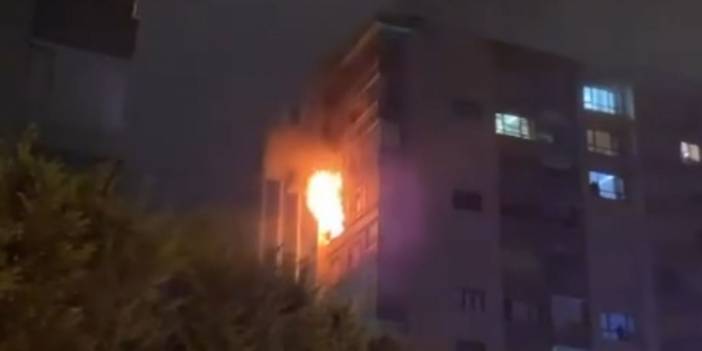 Konya Meram’da 11 katlı binada yangın çıktı