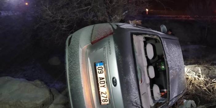 Konya’da kar yağışının etkili olduğu ilçede 2 kaza yaşandı
