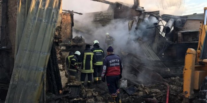 Konya'da yangın faciası: 3 ölü
