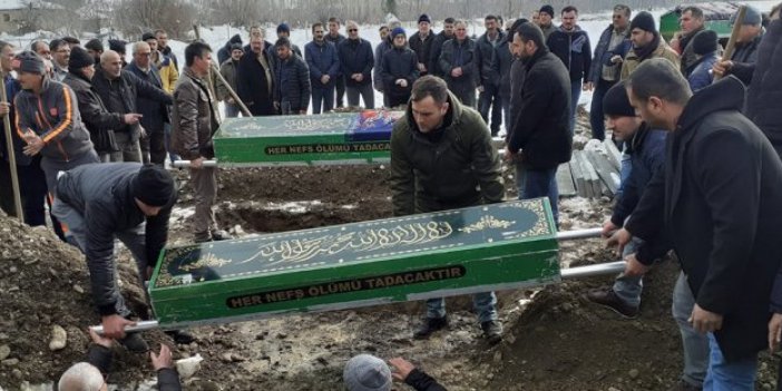 Konya'da büyük acı! Anne-baba ve kızları yan yana toprağa verildi