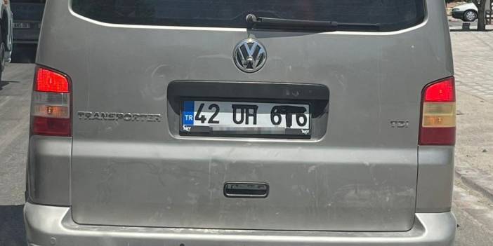 Konya trafiğinde plakaya yapılanı gören herkes aynı yorumu yaptı