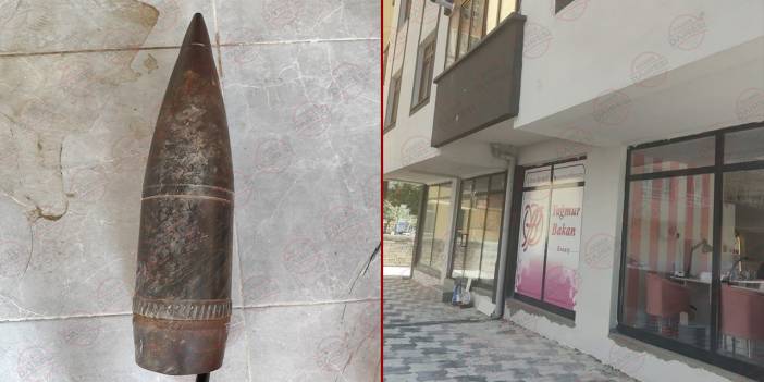 Konya’nın merkezindeki binada top mermisi bulundu