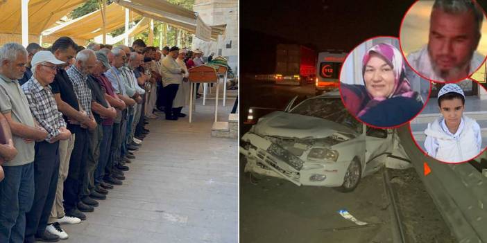 TIR kazasında ölen dede, nine ve torun Konya’da toprağa verildi