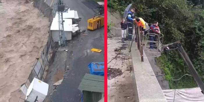 Heyelan tünel inşaatını vurdu, mahsur kalan işçiler kurtarıldı