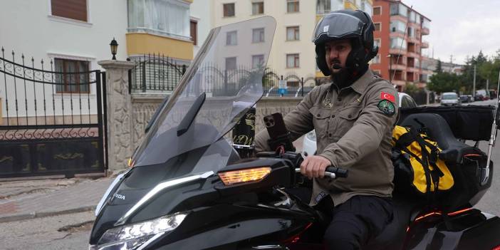 Konya’dan kutsal topraklara! 3 bin 707 kilometreyi motosikletle gidecek